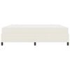 vidaXL Bedframe met matras Cr&egrave;me 180 x 200 cm Stof