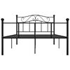 vidaXL Bedframe metaal zwart 160x200 cm