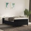 vidaXL Boxspring met matras fluweel zwart 120x190 cm