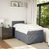 vidaXL Boxspring met matras fluweel donkergrijs 100x200 cm
