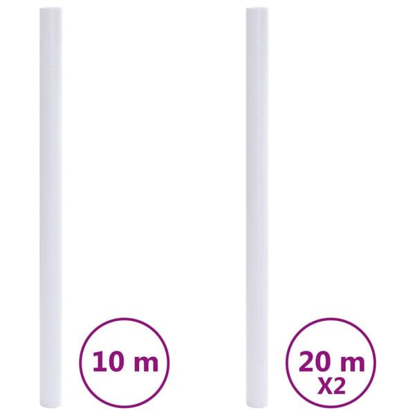 vidaXL Raamfolies mat PVC wit