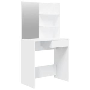 vidaXL Kaptafel met spiegel 74,5x40x141 cm wit