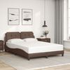 vidaXL Bedframe zonder matras "Zadar" kunstleer bruin 120x200 cm
