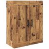 vidaXL Hoge kast Oudhout 69,5 x 34 x 180 cm Bewerkt hout