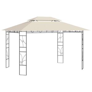 vidaXL Prieel 160 g/m&sup2; 4x3x2,7 m cr&egrave;mekleurig