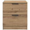vidaXL Nachtkastje 2 pcs Artisan Eiken 45 x 39 x 50cm Bewerkt hout