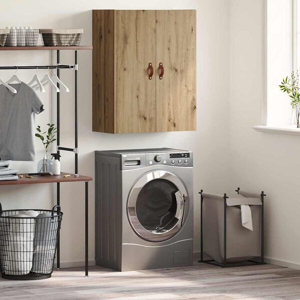 vidaXL Wandkast Bruin 69.5 x 34 x 90 cm Bewerkt hout