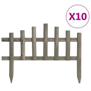 vidaXL Gazonranden 10 st 4,4 m vurenhout