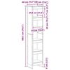 vidaXL Boekenkast Ambachtelijk eiken 80 x 30 x 155 cm Bewerkt hout