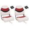 vidaXL 4-delige Bootstoelenset met hoge rugleuning inklapbaar
