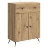 vidaXL Dressoir Artisanaal eiken 66 x 34,5 x 90 cm Bewerkt hout