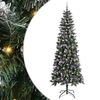 vidaXL Kunstkerstboom Groen 240 cm PVC en Plastic en Staal