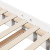 vidaXL Bedframe Wit 200 x 200 cm Massief grenenhout
