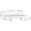vidaXL Slaapbank met onderschuifbed/lades zonder matras 80x200 cm wit