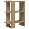 vidaXL Boekenkast Artisan Eiken 52 x 25 x 71,5 cm Bewerkt hout