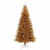 vidaXL Kerstboom met 300 LED met standaard Goud 240 cm PET
