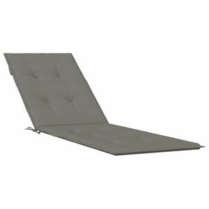 vidaXL Terrasstoelkussen (75+105) x 50 x 4 cm stof gem&ecirc;leerd donkergrijs