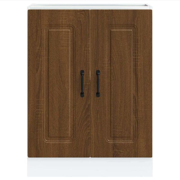 vidaXL Spoelbakonderkast Kalmar 60x46x81,5 cm hout bruin eikenkleurig