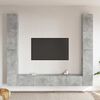 vidaXL 6-delige Tv-meubelset bewerkt hout betongrijs