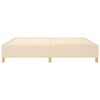 vidaXL Boxspring bed stof cr&egrave;mekleurig 200x200 cm