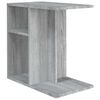 vidaXL Bijzettafel 50x30x50 cm bewerkt hout grijs sonoma eikenkleurig