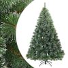 vidaXL Kunst Kerstboom met Geveerde Takken, Sneeuw Bedekt Groen 240 cm