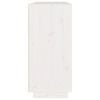vidaXL Dressoir 110x34x75 cm massief grenenhout wit