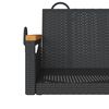 vidaXL Schommelbank 109x62x40 cm poly rattan zwart