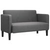 vidaXL Loveseat bank 109 cm corduroy stof donkergrijs