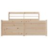 vidaXL Bedframe met hoofdbord massief grenenhout 140x190 cm