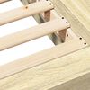 vidaXL Bedframe bewerkt hout sonoma eikenkleurig 120x190 cm