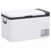 vidaXL Koelbox met handvat 18 L PP & PE zwart en wit