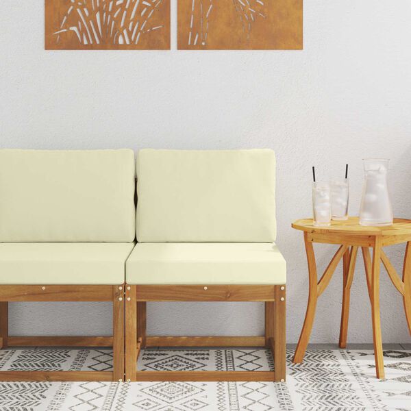 vidaXL Buiten Midden Sofa Massief Acaciahout