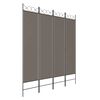 vidaXL Kamerscherm met 4 panelen 160x220 cm stof antracietkleurig