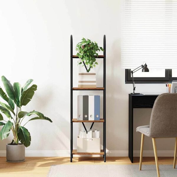 vidaXL Boekenkast Oudhout 40 x 30 x 146 cm Bewerkt hout