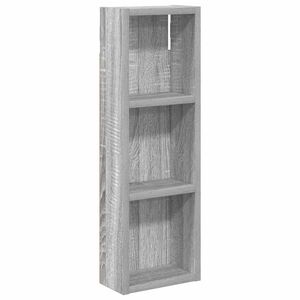 vidaXL Badkamer wandkast met plank Grijze Sonoma 20 x 10 x 60,5 cm