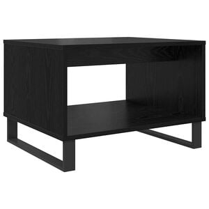vidaXL Salontafel Zwart eiken 60 x 50 x 40 cm Bewerkt hout