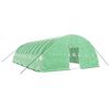 vidaXL Tuinkas met stalen frame 60 m&sup2; 10x6x2,85 m groen
