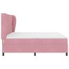 vidaXL Boxspringbed met matras Roze 200 x 200 cm Polyester