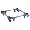 vidaXL Wasmachinebasis Grijs 66 x 66 x 12 cm Roestvrij staal