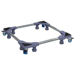 vidaXL Wasmachinebasis Grijs 66 x 66 x 12 cm Roestvrij staal