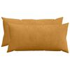 vidaXL Kussensloop 2 st HEERLEN Geel 40 x 80 cm corduroy