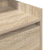 vidaXL Nachtkastje met 2 lades 38x34x80 cm sonoma eikenkleurig