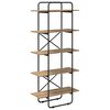 vidaXL Boekenrek 5-laags 60 x 35 x 175,5 cm PB Artisanaal eiken