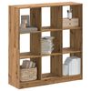 vidaXL Boekenkast 102x32x108 cm bewerkt hout artisanaal eikenkleurig