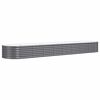 vidaXL Plantenbak 368x80x36 cm gegalvaniseerd staal antracietkleurig