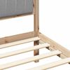 vidaXL Bedframe met Gevoerd Hoofdgedeelte Lichtgrijs 140 x 190 cm