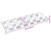 vidaXL Trap Tread Rechthoekig 15 pcs Zilver 60 x 18 cm Aluminium