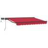 vidaXL Handmatige Luifelhouder met LED's 3,5 x 2,5 m