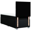 vidaXL Boxspring met matras stof zwart 100x200 cm